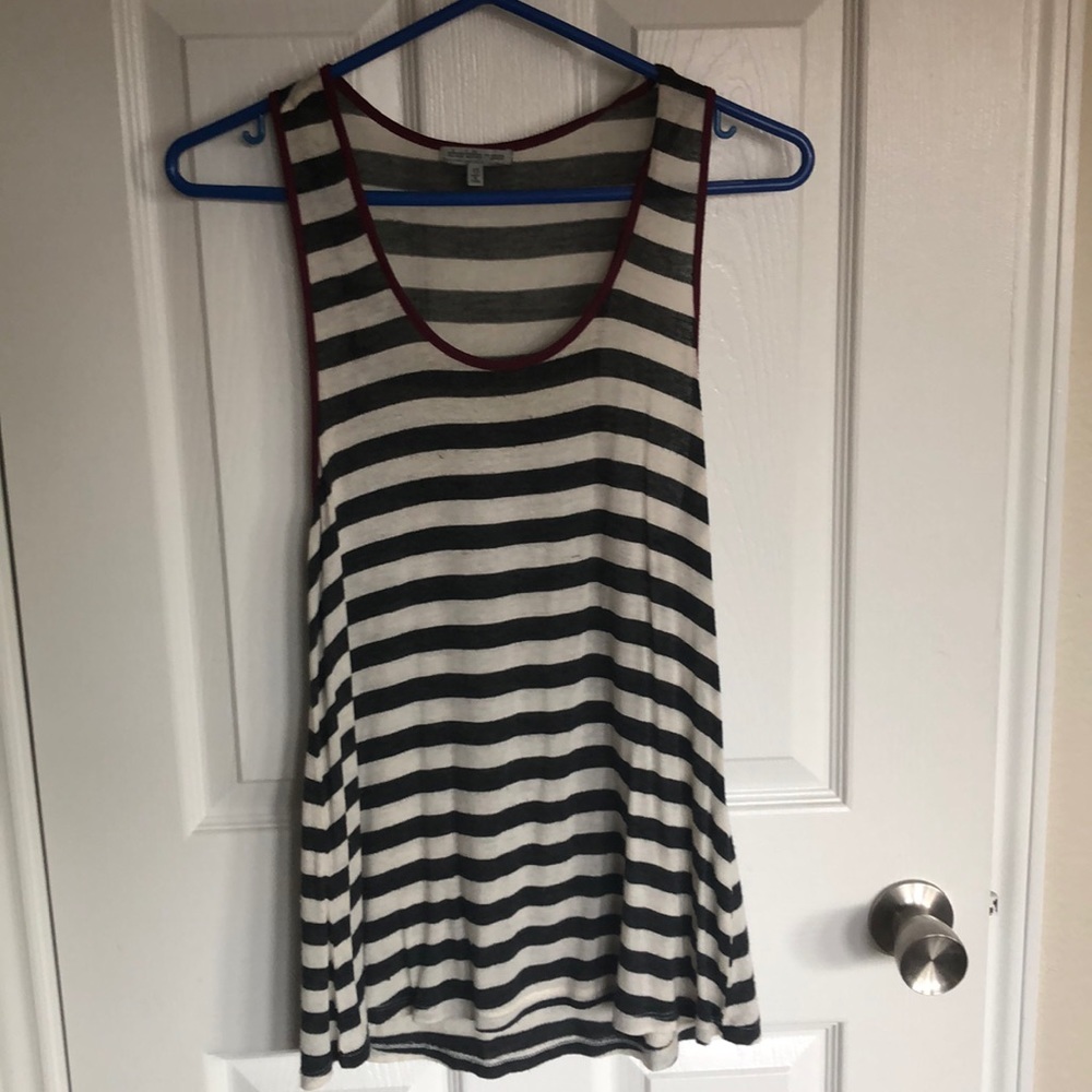 Striped loose tank top